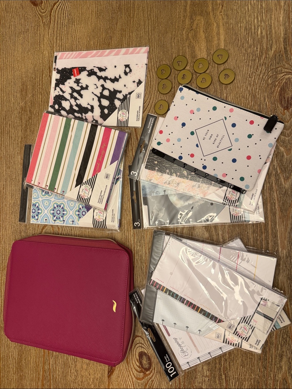 Lot of The Happy Planner Classic size items